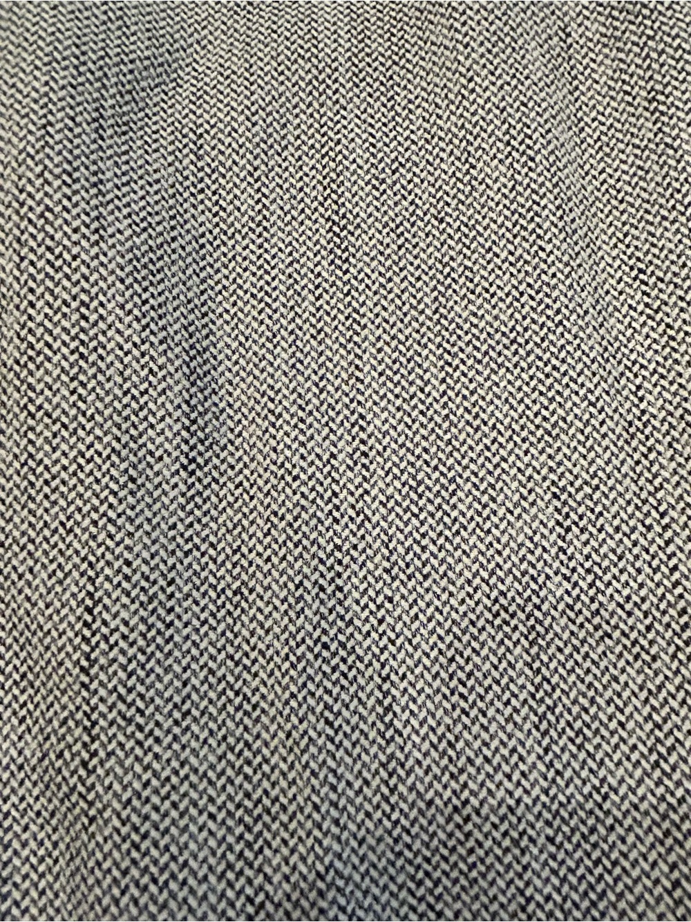 H&M NWT Herringbone Tweed Tapered Trousers Black White Size 10 - Picture 4 of 7
